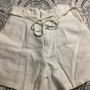 Love Tree Women's High Waist White Shorts